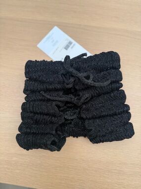 A. ROEGE HOVE Black Smocked Tube Top M/L | Textured Stretch | NWT
